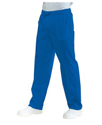 Pantalone con elastico uomo donna Isacco blu royal